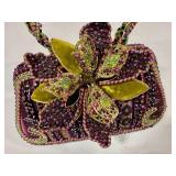 Mary Frances Beaded Flower Purse