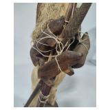 Hand Carved Wooden Tribal Hunter