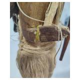 Hand Carved Wooden Tribal Hunter