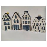 Blue Delft Houses Exclusively Made for KLM by Bols