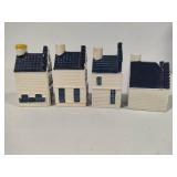 Blue Delft Houses Exclusively Made for KLM by Bols