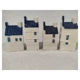 Blue Delft Houses Exclusively Made for KLM by Bols