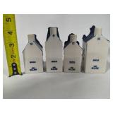 Blue Delft Houses Exclusively Made for KLM by Bols