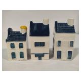 Blue Delft Houses Exclusively Made for KLM by Bols