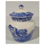 Spode Blue Italian Garlic Pot