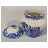 Spode Blue Italian Garlic Pot