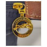 Longchamp Le Pliage Black Shoulder Canvas Tote