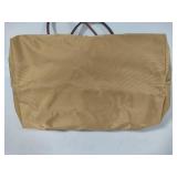 Longchamp Tan Shoulder Canvas Tote