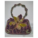 Mary Frances Beaded Flower Purse