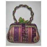 Mary Frances Beaded Flower Purse