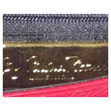 Paloma Picasso Red Leather Shoulder/Crossbody Purse w/Gold Chain Strap