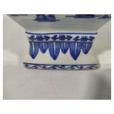 Chinese Blue & White Porcelain Chinoiserie Five Finger Vase