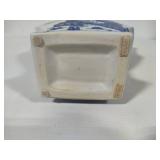 Chinese Blue & White Porcelain Chinoiserie Five Finger Vase