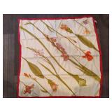 Salvatore Ferragamo Floral Patterned Silk Scarf