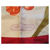Salvatore Ferragamo Floral Patterned Silk Scarf