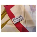 Salvatore Ferragamo Floral Patterned Silk Scarf