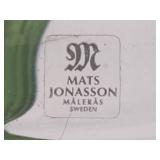 Mats Jonasson Pink Tulip Glass Sculpture