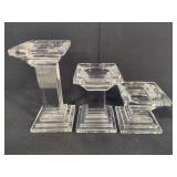 Waterford Crystal Metropolitan Pillar Candle Holders