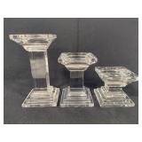 Waterford Crystal Metropolitan Pillar Candle Holders