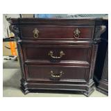 Thomasville Pair of Side Tables w/Brass Hardware