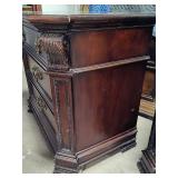 Thomasville Pair of Side Tables w/Brass Hardware