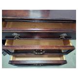 Thomasville Pair of Side Tables w/Brass Hardware