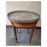 French Style Bouillotte Table w/Marble Top