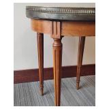 French Style Bouillotte Table w/Marble Top