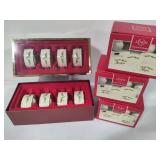 Lenox Holiday Napkin Rings (8) & Place Card Holders (12)