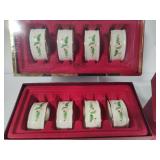 Lenox Holiday Napkin Rings (8) & Place Card Holders (12)