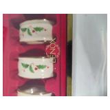 Lenox Holiday Napkin Rings (8) & Place Card Holders (12)