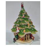 *Rare* Villeroy & Boch "Christmas Toys Village" Large Christmas Tree/Music Box
