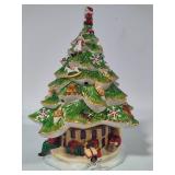 *Rare* Villeroy & Boch "Christmas Toys Village" Large Christmas Tree/Music Box