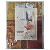 Fitz & Floyd Thanksgiving Salt & Pepper Shakers & 72" Square Tablecloth *New in Packaging*