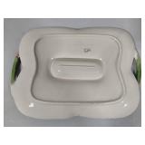 Fitz & Floyd Asparagus Serving Tray + Two Deviled Egg Servers