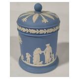 Wedgewood Blue Jasperware Lidded Tobacco Jar