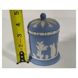 Wedgewood Blue Jasperware Lidded Tobacco Jar