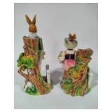 Fitz & Floyd "Old World Rabbits" Collectible Candle Holders
