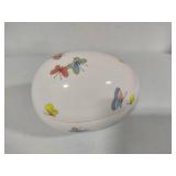 Fitz & Floyd Butterfly Hand Painted Trinket Box