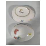 Fitz & Floyd Butterfly Hand Painted Trinket Box