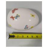 Fitz & Floyd Butterfly Hand Painted Trinket Box