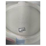 Fitz & Floyd Easter Rabbit Pink Polka Dot Lidded Dishes