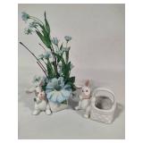 Fitz & Floyd Easter Bunny Small Planters