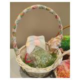 Lot of Easter Baskets, Eggs & Grasses