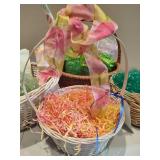 Lot of Easter Baskets, Eggs & Grasses