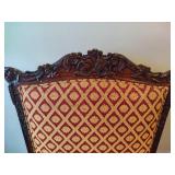 Henredon Table (+ Two Leaves) + Six Upholstered Chair Set