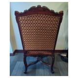 Henredon Table (+ Two Leaves) + Six Upholstered Chair Set