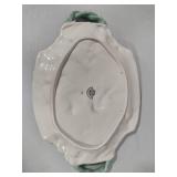 Fitz & Floyd "Essentials" Bunny Platter w/Handles & "Omnibus" Bunny Plate