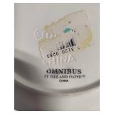 Fitz & Floyd "Essentials" Bunny Platter w/Handles & "Omnibus" Bunny Plate