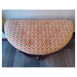 Upholstered Spindled Leg Bench